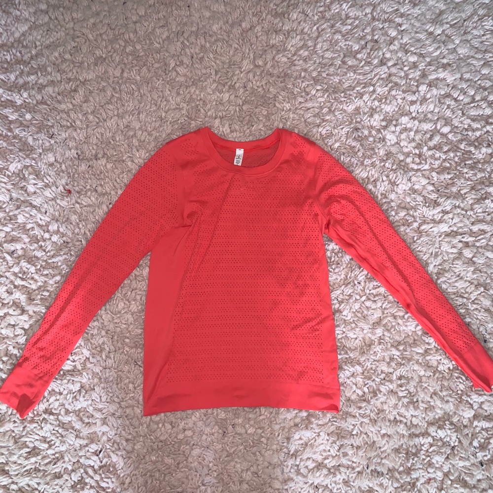 lululemon athletica Coral Long Sleeve Tee